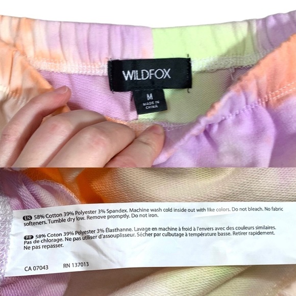Wildfox Tie Dye Sherbet Jogger Rory Sweatpants Size Medium - Picture 9 of 17